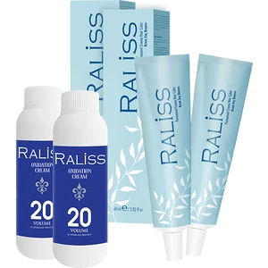 2 Adet Raliss Saç Boyası 9.11 Yoğun Küllü Sarı  -60 ml + 2 Adet Raliss Oksidasyon Kremi (90 ml )