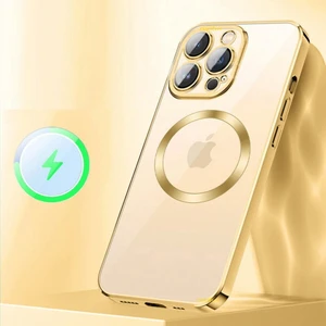 M.TK Moveteck Apple Iphone 12 Pro Max Kılıf Kamera Koruma Çıkıntılı Magnetik Magsafe Şarj Tutucu Case
