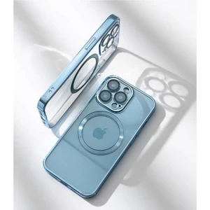 M.TK Moveteck Iphone 13 Pro Kılıf Kamera Lens Çıkıntı Koruma Kenarı Parlak Magsafe Magnetik Şeffaf