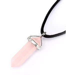 Takı Dükkanı Doğal Pandül Kesim Taşlı Kolye Ip Zincirli BBK42