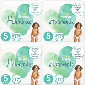Pampers Harmonie Bebek Bezi Beden:5 (11-16KG) Junior 68 Adet Süper Ekonomik Fırsat Pk