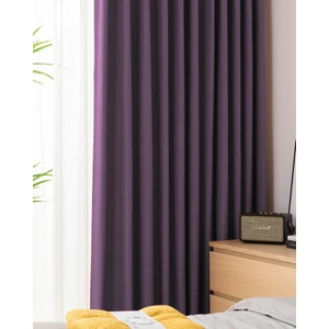Ran Perde  Katyonik Düz Fon Perde - Pilesiz Dikim - Mor - 4115141MR