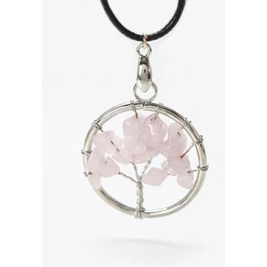 Takı Dükkanı 7 Çakra Hayat Ağacı Doğal Taş Kolye Ip Zincirli BBK40
