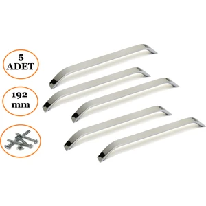 5 Adet Krom Dolap Çekmece Mobilya Kulp 192 mm