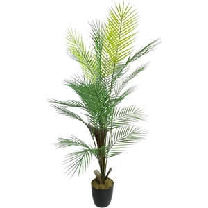 Yapay Ağaç Areka Ağacı Palmiye Ağacı Salon Bitkisi Doğal Palmiye Lifi Gövde 130 cm 20 Yaprak