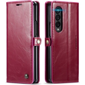 Retro Tarzı Cüzdan Kılıf Samsung Galaxy Z Fold4 ile Uyumlu