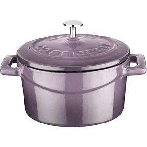 Döküm Mini Tencere. Folk Çap(Ø)10 Cm.  - Mor