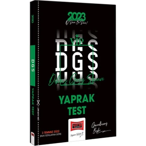 Yargı Yayınevi 2023 DGS Yaprak Test