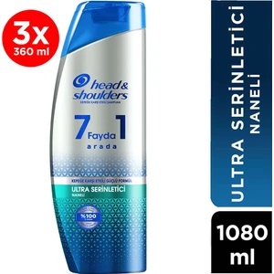 Head & Shoulders 7 Fayda 1 Arada Serinlik Şampuan 1080 Ml (360ml*3)