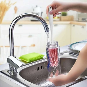 Plastlife KP-139 Biberon Şişe Bardak Kavanoz Yıkama Fırçası Pembe