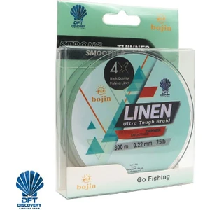 Dft Bojin 4x Linen Ip Misina 0.22 mm 300 M Yeşil