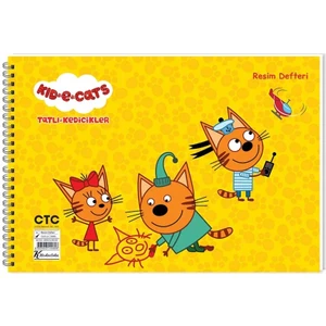 Keskin Color Resim Defteri 15 Yaprak 25 x 35 cm Tatlı Kedicikler 300215-80