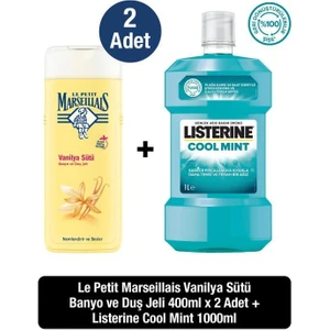 Coolmint 1000ML Ağız Bakım Suyu + Lpm Vanilya Sütü 400 ml Duş Jeli X2
