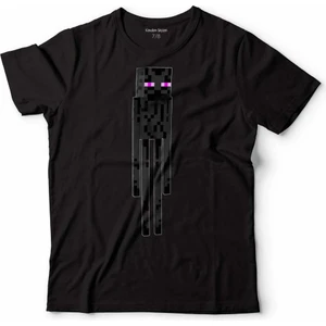 Kendim Seçtim Mınecraft Enderman Ender Man Çocuk Tişört Siyah
