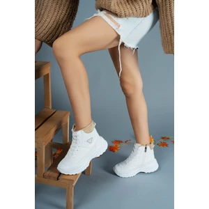 Erkek Trekking Bot Suni Deri Bağcıklı Ortopedik Kaymaz Taban Koku ve Terleme Önleyici Rahat