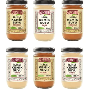 Dana Ilikli Kemik Suyu 3AD SADE+3AD Sebzeli 320 ml 6'lı