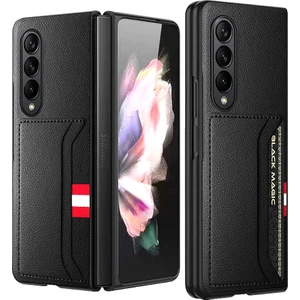 Galaxy Z Fold4 5g Deri Telefon Kılıfı (Yurt Dışından)