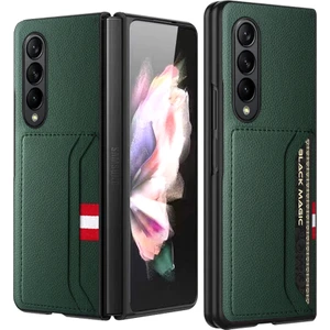 Galaxy Z Fold4 5g Deri Telefon Kılıfı (Yurt Dışından)
