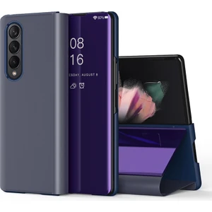 Galaxy Z Fold4 5g Deri Telefon Kılıfı - Siyah (Yurt Dışından)