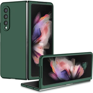Galaxy Z Fold4 Deri Telefon Kılıfı - Pembe (Yurt Dışından)