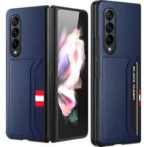 Galaxy Z Fold4 5g Deri Telefon Kılıfı (Yurt Dışından)