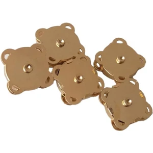 Örgü Çantaya Dikmeli Mıknatıs Gold 5'li Paket