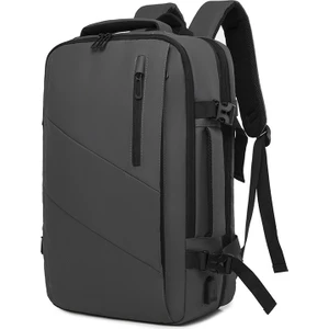 Büyük Kapasiteli Su Geçirmez Bagaj Iş Genç Yüksek Okul Koleji Öğrenci Bilgisayar Unisex 14 Uyuyor Için 15.6 Inç Laptop ve Dizüstü-Siyah Sırt Çantası (Yurt Dışından)