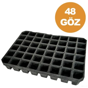 Sera Trend 48 Göz (25 Adet) Viyol Fide Yetiştirme Viyolü Fidan Yetiştirme Kabı Çilek Sebze Meyve Süs Bitkisi Skulent Fidelik