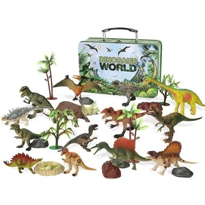 16 Adet / Takım Katı Dinozor Modeli Demir Kutulu Dinozor Oyuncak Seti Simüle Dinozor Modelleri Oyuncaklar (Yurt Dışından)