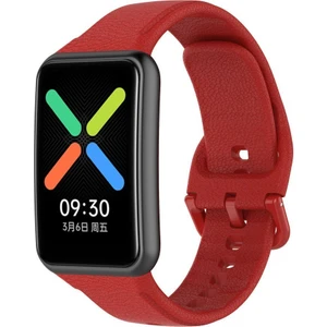 Oppo Watch Free Kordon Kayış Yumuşak Silikon Akıllı Bileklik Spor Kordon Kırmızı