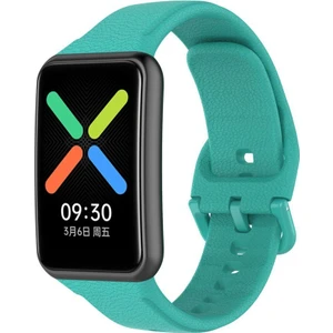 Oppo Watch Free Kordon Kayış Yumuşak Silikon Akıllı Bileklik Spor Kordon Açık Yeşil