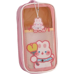 Cute Ins Day Style Şeffaf Büyük Kapasiteli Öğrenci Kalem Kutusu (Yurt Dışından)