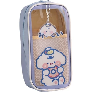 Cute Ins Day Style Şeffaf Büyük Kapasiteli Öğrenci Kalem Kutusu (Yurt Dışından)
