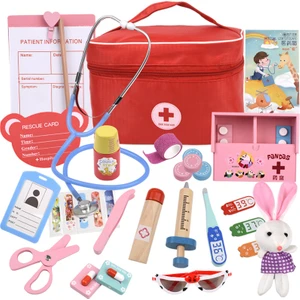 Çocuk Ahşap Simülasyon Erkek ve Kız Doktor Oyuncak (Yurt Dışından)