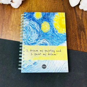 Hediye Ofisi Van Gogh Tasarımlı Spiralli Konuşan Ajanda Akademik Ajanda