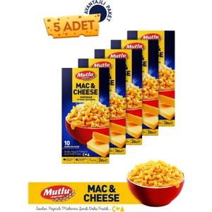 Mutlu Makarna Mac And Cheese Cheddar Peynirli Makarna 210 gr 5'li