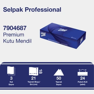 Selpak Professional Kutu Mendil 18 x 21 cm 50'li