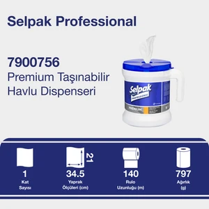 Selpak Professional Premium Taşınabilir Havlu Dispenseri
