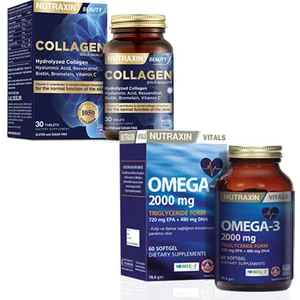Collagen 30 Tablet & Omega-3 2000 Mg 60 Softgel