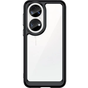 Huawei P50 Shield Serisi Darbeye Dayanıklı Köşe Korumalı Yarı Esnek Plastik Tpu Kılıf - Siyah