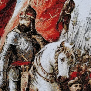 O9 Dokuma Goblen Kumaş -Fatih'in Istanbul'a Girişi 90 x 70