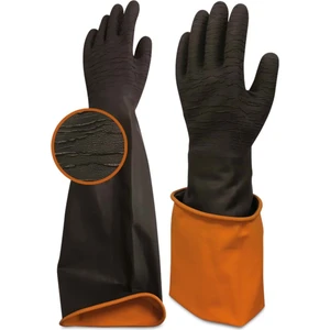 İş Eldiveni Korun Uzun Siyah Tırtıklı 60 Cm