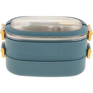 Bölmeli 2'li Sefer Tası -Mavi(Yurt Dışından)