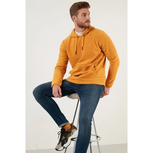 Slim Fit Kanguru Cepli Kapüşonlu Polar Erkek Polar 5906032