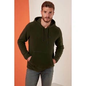 Slim Fit Kanguru Cepli Kapüşonlu Polar Erkek Polar 5906032
