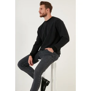 Slim Fit Bisiklet Yaka Pamuklu Kazak Erkek Kazak 456201