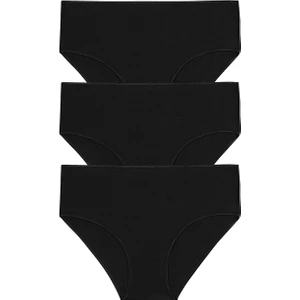 3 Lü Paket Yüksek Bel Slip Külot