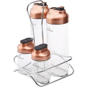 Dimple Cooper 5 Parça Cam Salata Seti