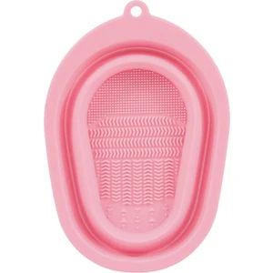 Makyaj Fırçası ve Makyaj Süngeri Yıkama Kabı Pembe
