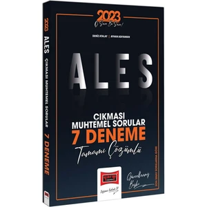 Yargı Yayınevi ALES 2023 Çıkması Muhtemel Sorular Tamamı Çözümlü 7 Deneme